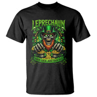 St Patricks Day Horror Leprechaun T Shirt Your Luck Just Ran Out Creepy St Pattys Day