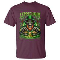 St Patricks Day Horror Leprechaun T Shirt Your Luck Just Ran Out Creepy St Pattys Day