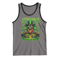 St Patricks Day Horror Leprechaun Tank Top Your Luck Just Ran Out Creepy St Pattys Day