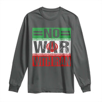 No War With Iran Long Sleeve Shirt Freedom For Iranians Vintage Iran Flag