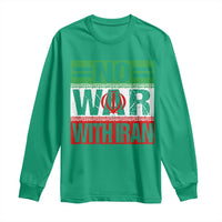 No War With Iran Long Sleeve Shirt Freedom For Iranians Vintage Iran Flag