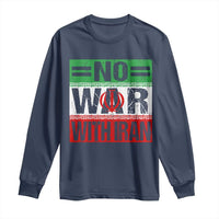 No War With Iran Long Sleeve Shirt Freedom For Iranians Vintage Iran Flag