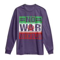 No War With Iran Long Sleeve Shirt Freedom For Iranians Vintage Iran Flag