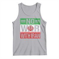 No War With Iran Tank Top Freedom For Iranians Vintage Iran Flag