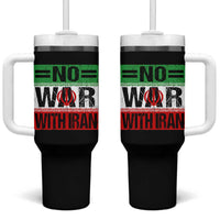 No War With Iran Tumbler With Handle Freedom For Iranians Vintage Iran Flag