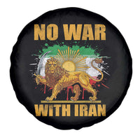 No War With Iran Spare Tire Cover Iran Flag Lion And Sun Persian Pride