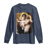 Jesus Christ and Mother Mary William Adolphe Bouguereau Art Long Sleeve Shirt