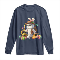 Funny Easter Day Bunny Miner Egg Video Game Long Sleeve Shirt