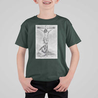Jesus and St Mary Magdalene At The Cross T Shirt For Kid Vintage Catholic Lent