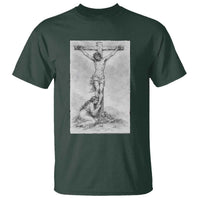 Jesus and St Mary Magdalene At The Cross T Shirt Vintage Catholic Lent