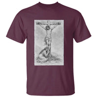 Jesus and St Mary Magdalene At The Cross T Shirt Vintage Catholic Lent