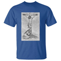Jesus and St Mary Magdalene At The Cross T Shirt Vintage Catholic Lent