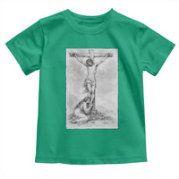 Jesus and St Mary Magdalene At The Cross Toddler T Shirt Vintage Catholic Lent