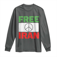 Free Iran Long Sleeve Shirt Stop War Barbed Wire Peace Sign