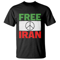 Free Iran T Shirt Stop War Barbed Wire Peace Sign