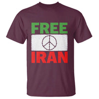 Free Iran T Shirt Stop War Barbed Wire Peace Sign