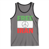Free Iran Tank Top Stop War Barbed Wire Peace Sign