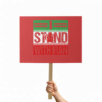 I Stand With Iran Protest Sign Iranian People Freedom Protest