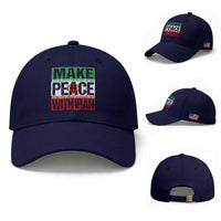 Make Peace With Iran Baseball Cap Peace Pacifist Stop War In Middle East