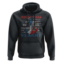 Proud Veteran Of The US Army Hoodie Vintage American Flag Anchor