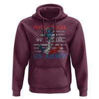 Proud Veteran Of The US Army Hoodie Vintage American Flag Anchor