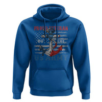 Proud Veteran Of The US Army Hoodie Vintage American Flag Anchor