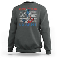 Proud Veteran Of The US Army Sweatshirt Vintage American Flag Anchor