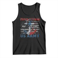 Proud Veteran Of The US Army Tank Top Vintage American Flag Anchor