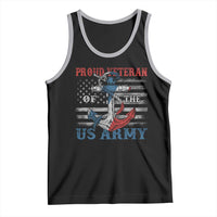Proud Veteran Of The US Army Tank Top Vintage American Flag Anchor