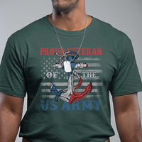 Proud Veteran Of The US Army T Shirt Vintage American Flag Anchor