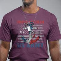 Proud Veteran Of The US Army T Shirt Vintage American Flag Anchor