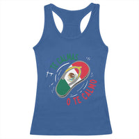 Funny Te Calmas O Te Calmo Racerback Tank Top Mexican Mother's Day