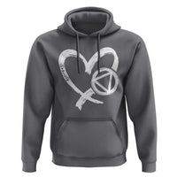 Sobriety Heart Sober Anniversary Alcoholic Abstinence Hoodie