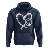 Sobriety Heart Sober Anniversary Alcoholic Abstinence Hoodie