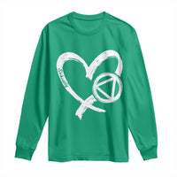 Sobriety Heart Sober Anniversary Alcoholic Abstinence Long Sleeve Shirt