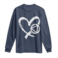 Sobriety Heart Sober Anniversary Alcoholic Abstinence Long Sleeve Shirt