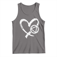 Sobriety Heart Sober Anniversary Alcoholic Abstinence Tank Top