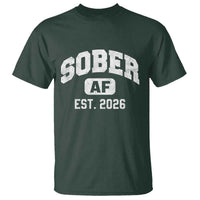 Sober AF 2026 AA Recovery Achiever Sobriety Anniversary T Shirt