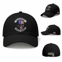 Certified Sober Badass Baseball Cap Sobriety Alcohol Fighters Vintage Skull