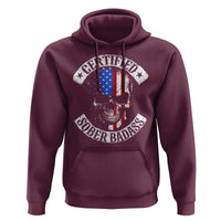 Certified Sober Badass Hoodie Sobriety Alcohol Fighters Vintage Skull