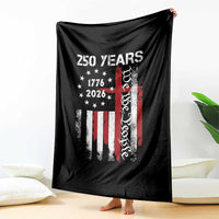250 Years America Anniversary Christian USA Flag Throw Blanket