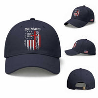 250 Years America Anniversary Christian USA Flag Baseball Cap