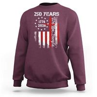 250 Years America Anniversary Christian USA Flag Sweatshirt