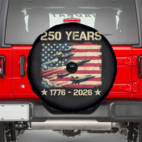 USA 250 Years 1776 2026 Patriotic Jets Trail American Flag Spare Tire Cover
