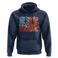 US 250 Years Of Freedom Hoodie Retro Flower American Flag