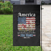 America God Shed His Grace On Thee 250 Years Since 1776 Garden Flag