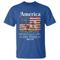 America God Shed His Grace On Thee 250 Years Since 1776 T Shirt