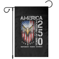 America 250 Years Of Freedom Garden Flag USA Anniversary Bald Eagle Patriotic Jets