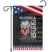 America 250 Years Of Freedom Patriotic Garden Flag USA Anniversary Bald Eagle Patriotic Jets