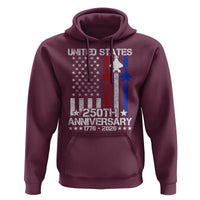 USA 250th Anniversary Hoodie Vintage American Flag Jets Semiquincentennial